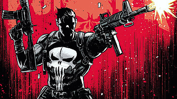Punisher Red Fanart , punisher, superheroes, artist, artwork, digital-art HD wallpaper