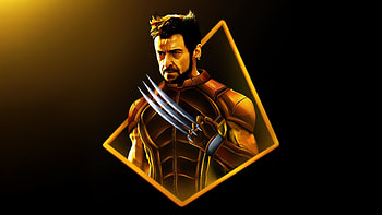 Wolverine In Action Mode, wolverine, superheroes, artwork, art, digital-art, minimalism, minimalist, dark, black HD wallpaper