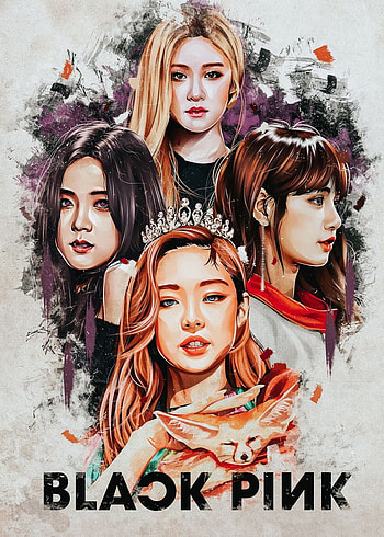 Black Pink' Metal Poster - Marlowe Art. Displate. Pink posters, Pink drawing, Black pink, Blackpink Drawing HD phone wallpaper