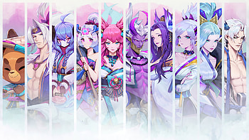 Ahri Cassiopeia Kindred Lillia Riven Teemo League Of Legends HD wallpaper