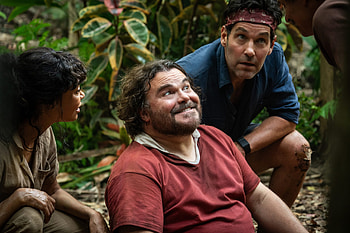 Anaconda (2025) — Jungle Comedy Duo ( Quad ), movie, Jack Black, Paul Rudd HD wallpaper
