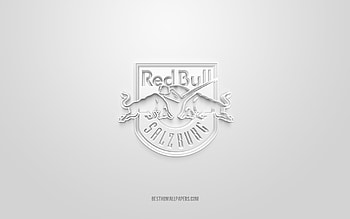 EC Red Bull Salzburg, creative 3D logo, white background, Elite Ice Hockey League, Austrian Hockey Club, Salzburg, Austria, Hockey, EC Red Bull Salzburg 3d logo HD wallpaper