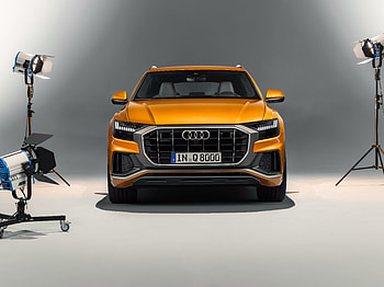Audi Q8 50 TDI quattro S line, studio, hoot, 2018 HD wallpaper
