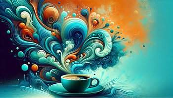 Vibrant Espresso Swirls, espresso, Abstract, coffee, colorful, swirl HD wallpaper