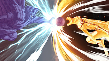 Kurama (Anime), Kurama vs Susanoo, anime , Epic battle visuals HD wallpaper