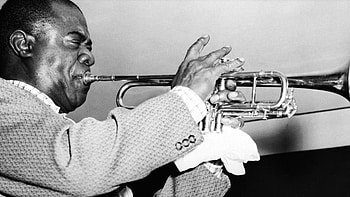Louis Armstrong, Jazz legend, Saxo player, Music HD wallpaper