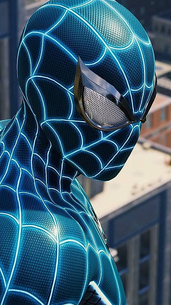 Spiderman, Blue Spidy HD phone wallpaper