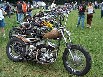 It may be rusted, but it is classified, other, motorcycles, people, field HD wallpaper