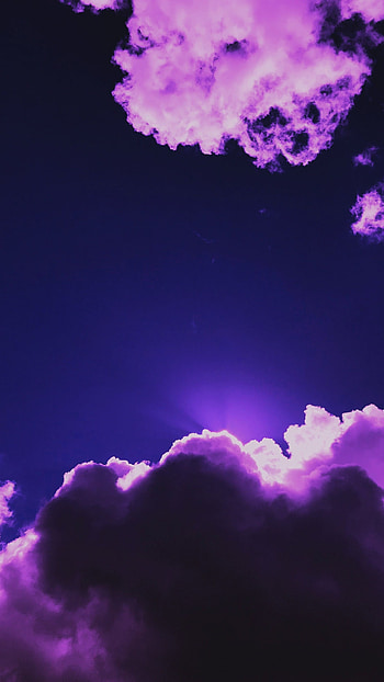 Purple Aesthetic, Purple Shade Sky HD phone wallpaper