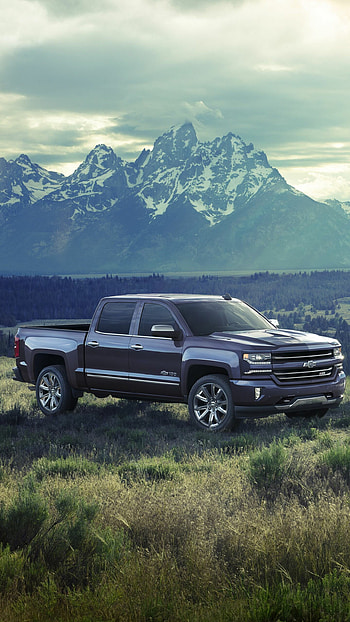 GMC Sierra, Auto, Silverado Blue HD phone wallpaper