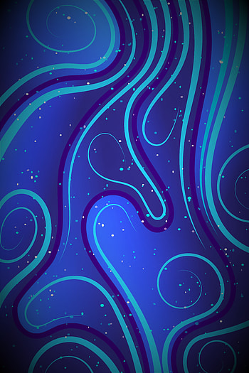 Blue, spiral shape, blue lines, abstract HD phone wallpaper