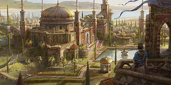 One Thousand and One Nights, fantasy, city, fantasy city HD wallpaper