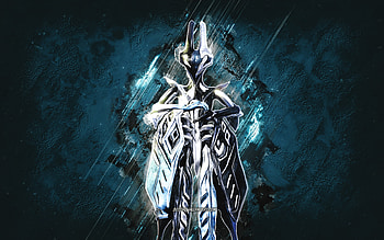 Equinox, Warframe, blue stone background, Warframe characters, Equinox Warframe, Equinox skin, creative art HD wallpaper
