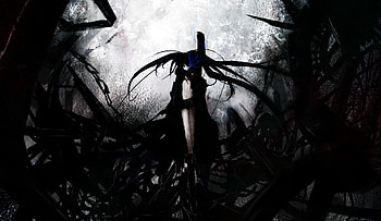 Black Rock Shooter, sexy, awesome, hot, cute, beautiful, beauty, badass, anime girl, kuroi matou, cool HD wallpaper