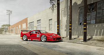 Sports car, classic, Ferrari F40 HD wallpaper