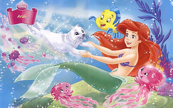 Little Mermaid, cartoon, Disney, movie HD wallpaper
