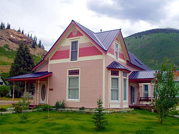Silverton, Victorian, grass, victorian, house, tree HD wallpaper