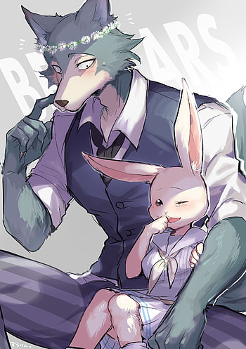 Legoshi and Haru, BEASTARS HD phone wallpaper