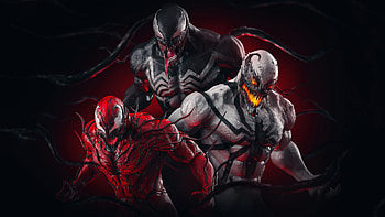 Venom X Carnage X AntiVenom, venom, carnage, venom, superheroes, artwork HD wallpaper