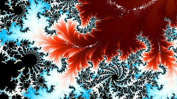 Trippy Psychedelic Fractal, Abstract, fractal, red, black, abstract black, red and black HD wallpaper