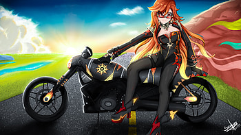mavuika biker - genshin impact, Mavuika (Genshin Impact), Genshin Impact, biker HD wallpaper