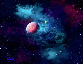 Planets, Universe, Nebula, Galaxy, Cloud HD wallpaper