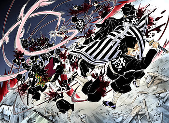Demon Slayer : Epic Anime Battle Scene, Anime, Demon Slayer: Kimetsu no Yaiba HD wallpaper