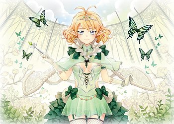 Butterfly Princess, orginal, butterfly, pretty, nature, girl, princess, elf HD wallpaper