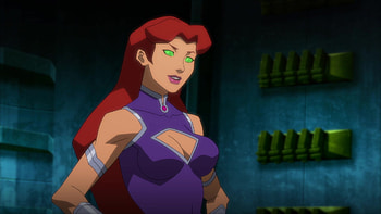 Starfire (Dc Comics), Movie, Justice League Vs Teen Titans, Green Eyes, Red Hair HD wallpaper