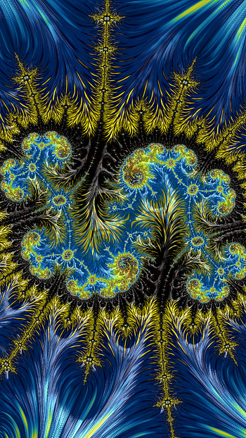 Fractal Art Trippy Psychedelic Background for Smart, blue, colors, psychedelic, trippy, Abstract, fractal, abstract blue HD phone wallpaper