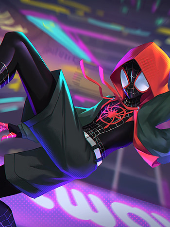 Spider-Verse animation, Miles Morales, Spider-Man HD phone wallpaper