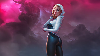 Gwen Stacy A Warrior S Calm, gwen-stacy, superheroes, artwork, art, digital-art, ai, deviantart HD wallpaper