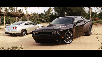 Fast And Furious 5 - Dodge Challenger / Nissan GTR, Fast Five Cars HD wallpaper