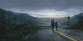 Ellie And Joel, the-last-of-us-tv-series, the-last-of-us, tv-shows, artist, artwork, digital-art, artstation HD wallpaper
