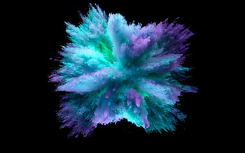 Powder explosion, Dynamic burst, Vibrant colors, Explosive energy HD wallpaper