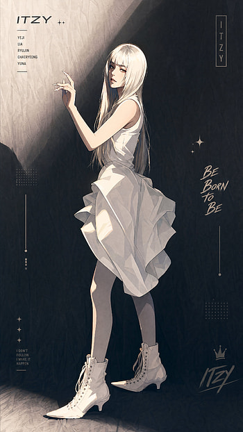 ITZY — Be Born To Be ( ), Woman, Dress, Long Hair, Boots HD phone wallpaper