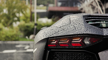 Close-up, Lamborghini Aventador HD wallpaper