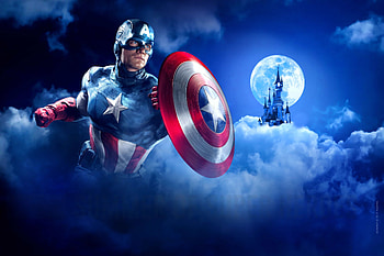 Captain America Disneyland Paris Marvel Summer Of Superheroes, captain-america, disneyland, paris, marvel, summer, superheroes HD wallpaper