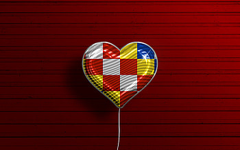 I Love Antwerp, , realistic balloons, red wooden background, Day of Antwerp, belgian provinces, flag of Antwerp, Belgium, balloon with flag, Provinces of Belgium, Antwerp flag, Antwerp HD wallpaper