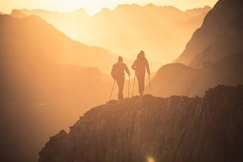 Alpine long-distance trek, Hiking HD wallpaper