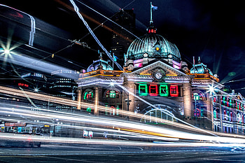 Cities, Building, Long Exposure, Night City, Australia, Melbourne HD wallpaper