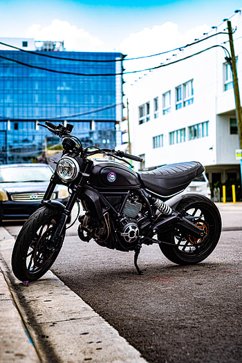 Motorcycles, Motorcycle, Steering Wheel, Street, Rudder, Headlight HD phone wallpaper
