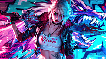 Ciri X Cyberpunk, ciri, cyberpunk, games, artist, artwork, digital-art, video-games HD wallpaper