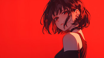 Stunning Red Anime Girl - Ultra, Anime, anime girl, red anime HD wallpaper