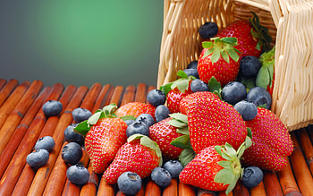 Stunning , Vibrant berry background, Luscious fruit , Tempting and colorful HD wallpaper
