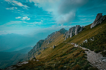 Landscape, hill, green, mountains, nature HD wallpaper