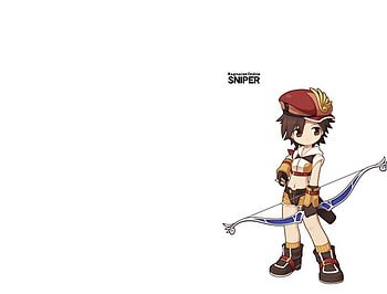Sniper, ragnarok online, cute, nice, mmorpg, chibi, game, warrior, female, bow, plain, sexy, sweet, white, archer, hot, ro, girl, armor, kawaii, anime girl, simple, anime, video game, rpg, lovely HD wallpaper