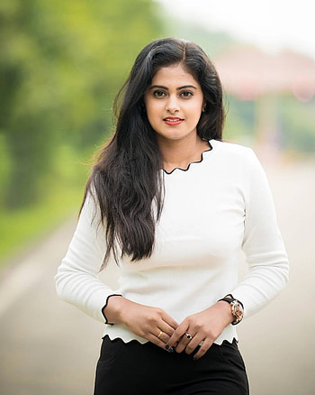 Meghasri, face, hair, Kannada actress HD phone wallpaper