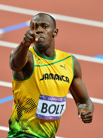 Usain Bolt, Celeb sprinter, Fastest man alive, Olympic champion HD phone wallpaper