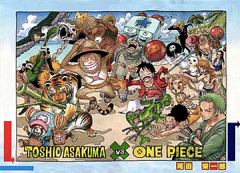 Toshio Asakuma vs One Piece, straw, mugiwara, one, straw hat pirates, piece, one piece HD wallpaper